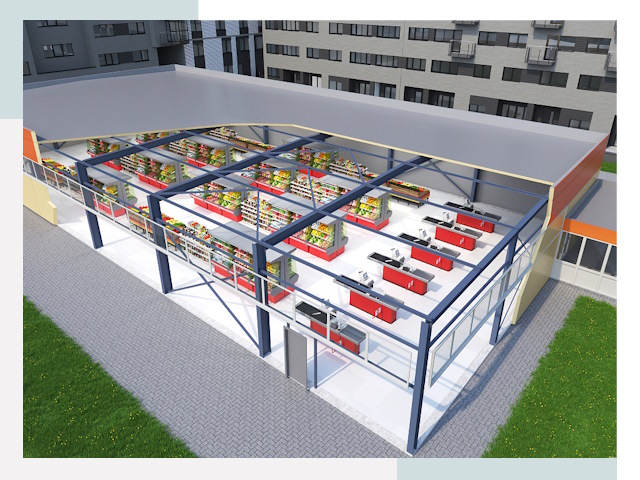 Строительство магазинов в Махачкала от 621 руб. за м²