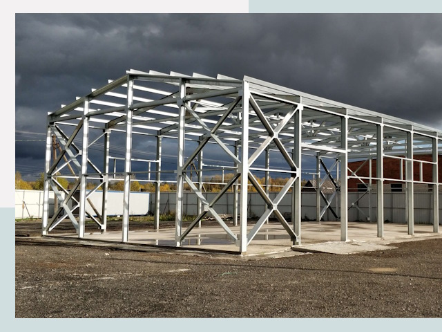 Двускатные ангары в Махачкала от 621 руб. за квадрат