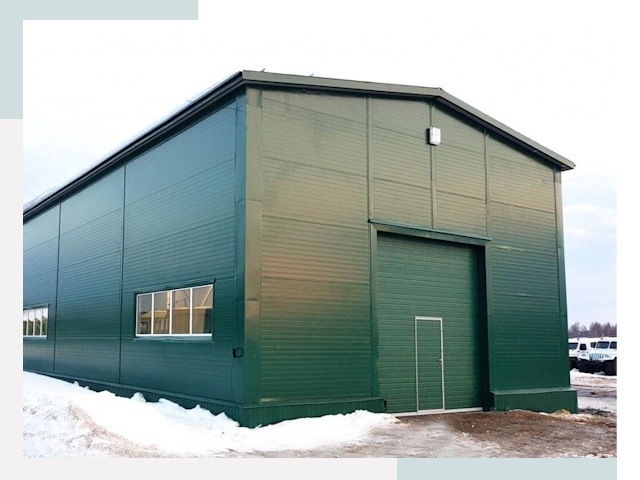 Двускатные ангары в Махачкале