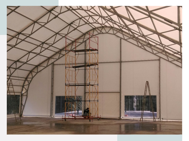 Шатровые ангары в Махачкале