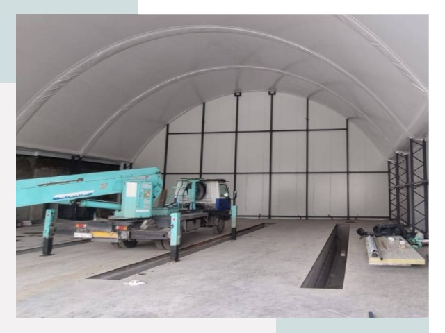 Внутреннее оснащение ангаров в Махачкале