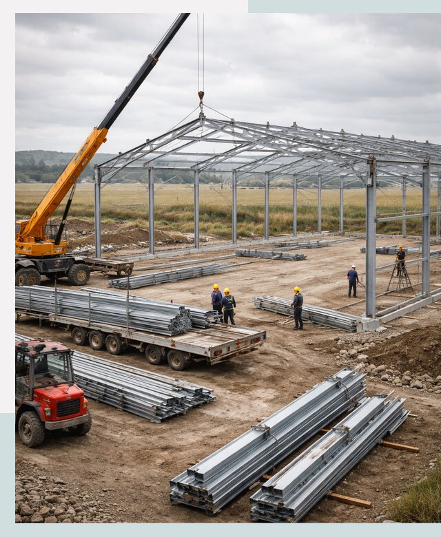 Строительство ангаров для сельхозтехники в Махачкале под ключ