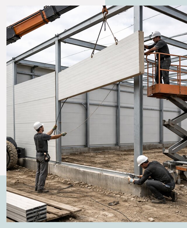 Строительство складов из сэндвич панелей в Махачкале под ключ