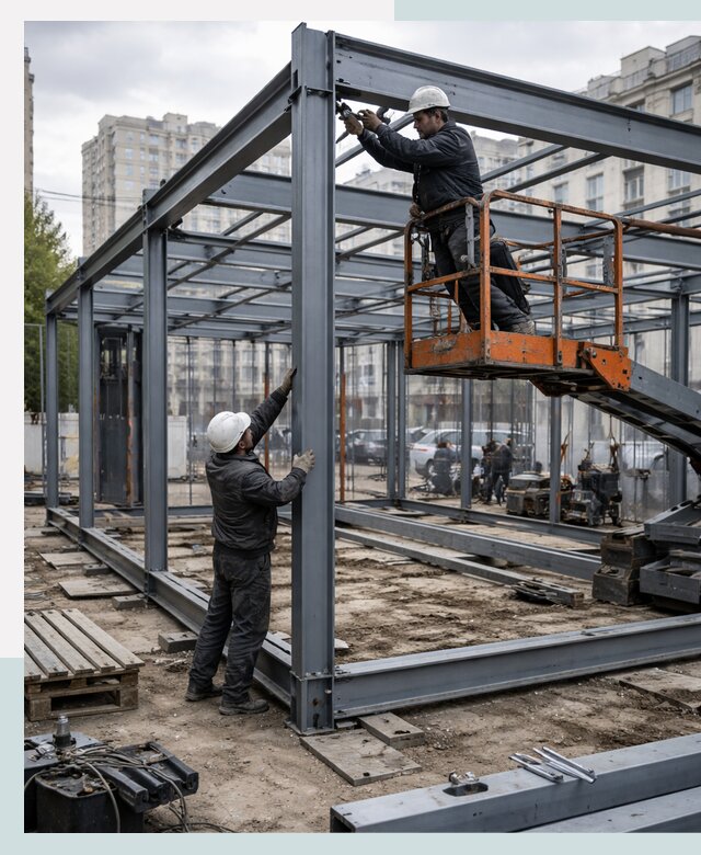 Строительство и монтаж торговых павильонов под ключ в Махачкале